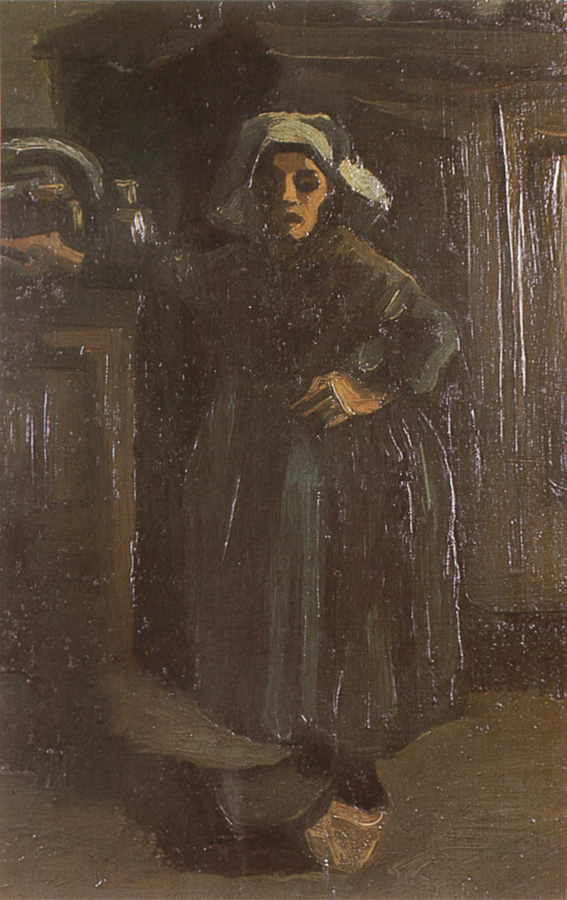 Peasant Woman Standing Indoors (nn04)